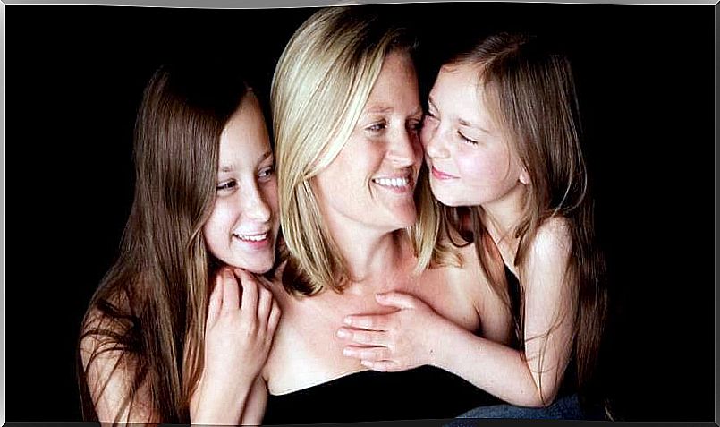 Mother with daughters