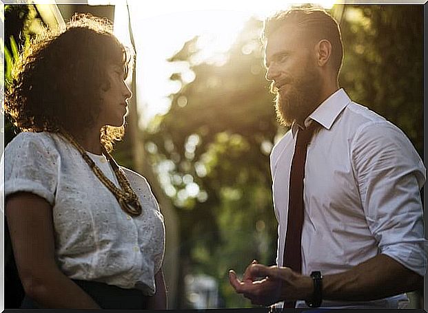 Man feeling love at second sight