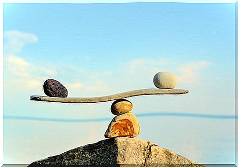 Balance made with stones